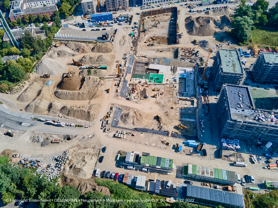 22.07.2022 - Baustelle Alexisqaurtier und Pandion Verde in Neuperlach